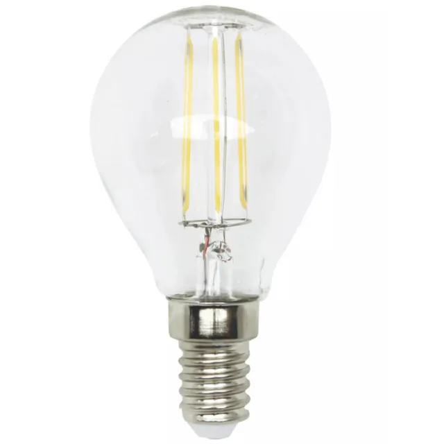 LightMe LED Filament Leuchtmittel Tropfen 4W = 35W E14 klar 470lm warmweiß 2700K