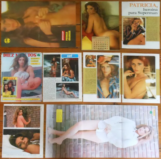 PATRICIA GRANADA lote prensa 1970s fotos sexy destape actriz magazine clippings