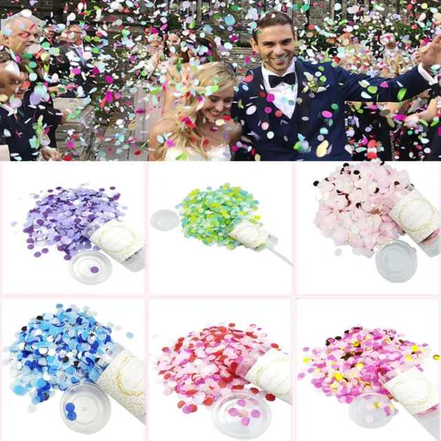 6PCS Wedding Push Pop Confetti Paper Poppers Cannons DIY Party Decoration