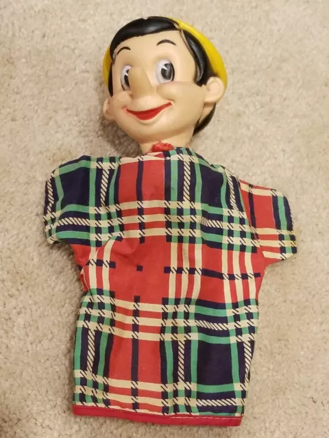 Marionnette À Main Vintage Disney Pinocchio Ancienne Rare