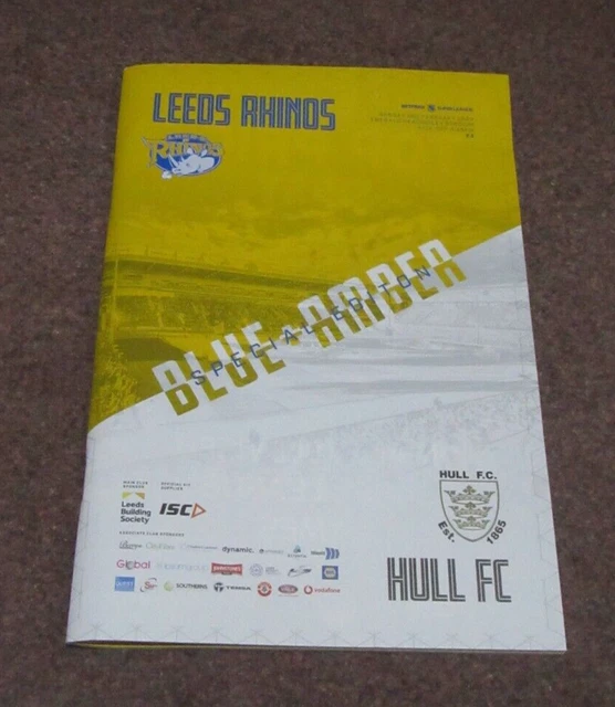 Leeds Rhinos Vintage Programme 2020 (v Hull) AND Castleford v Toronto
