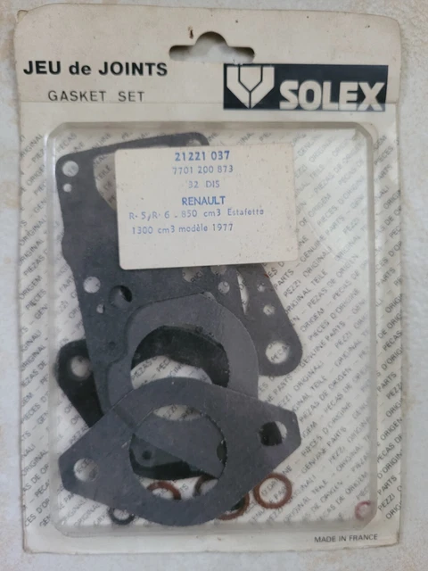 Pochette De Joints Pour Carburateur SOLEX 32DIS, Pour R9 Turbo, R18, Fuego, Neuve