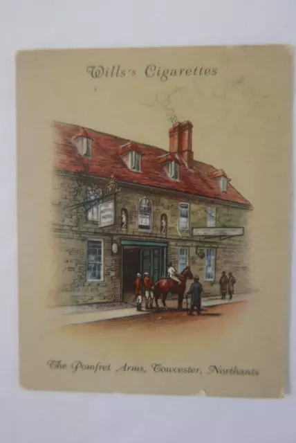 Vintage 1939 Wills's Cigarettes Card - The Pomfret Arms Pub, Towcester