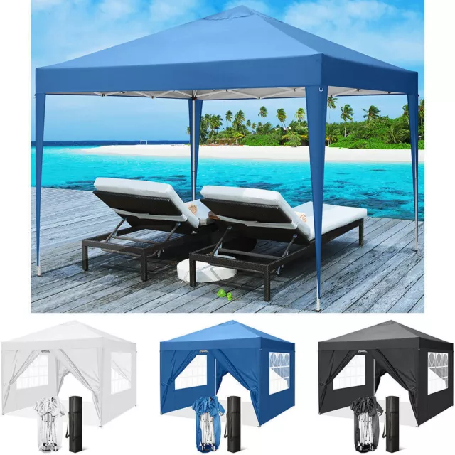 Falt Pavillon WASSERDICHT Pavillion Gartenzelt Dachmaß  3x3m & 3x6m UV Schutz50+
