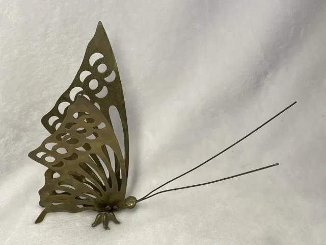 Vintage brass midcentury mcm  butterfly large