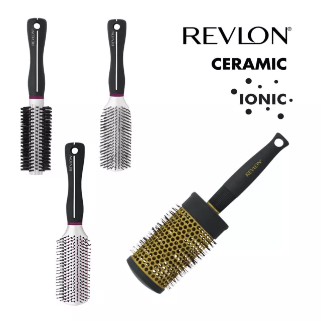 REVLON Professional Salon Wig & Hair Brush,Ceramic Ionic,Perfect HairStyle Brush