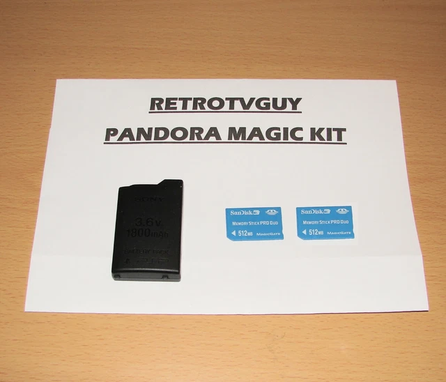 PSP PANDORA BATTERY Magic Memory Stick 1000 2000 3000 Console Repair