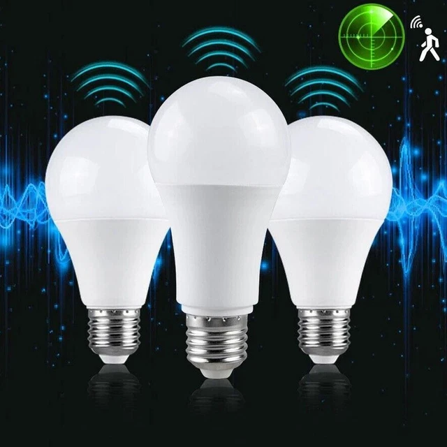 E27 LED Radar Lamp Bulb with Motion Sensor Motion Sensor Lights 2023 7W/12W NEW