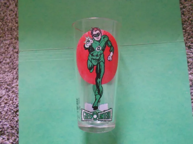 Vintage Pepsi Super Series Green Lantern Glass
