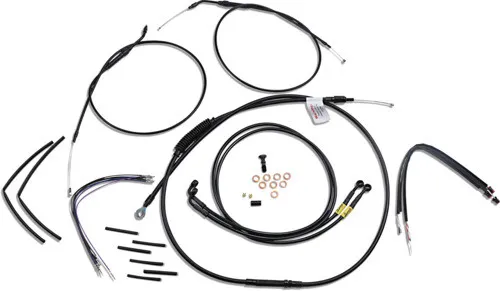 14" T-Bars Cable Kit Dual Disc Non-ABS Black Burly Brand B30-1201