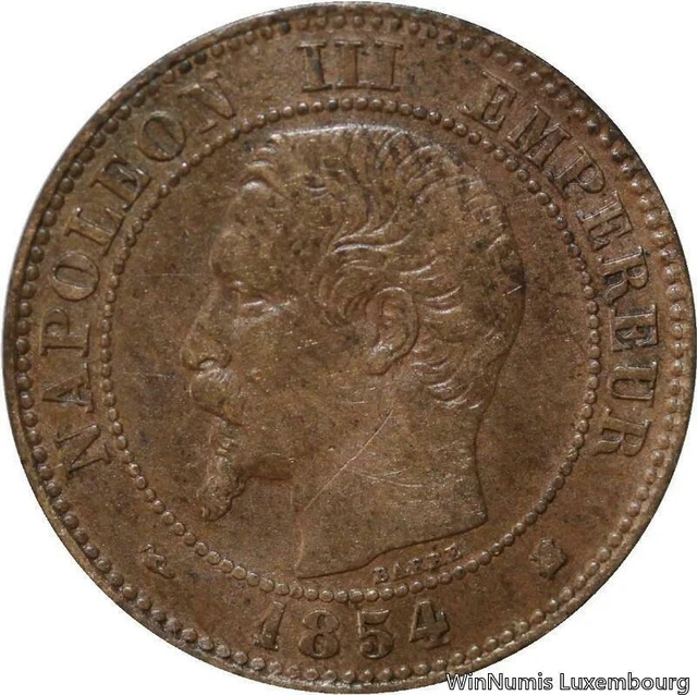 V2944 France 2 Centimes Napoléon III 1854 K Bordeaux ->Faire offre