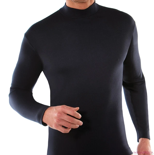 Intimo Uomo Navigare Lupetto Manica Lunga - Pack Da 3, 100% Cotone Interlock, Comfort Quotidiano, Essenziale