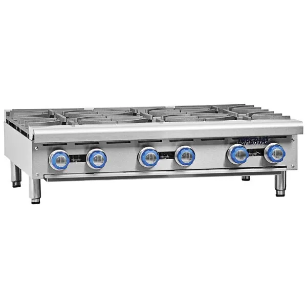 Imperial 48" Wide Gas Hot Plate Gas Range 4 Burner IHPA-4-48
