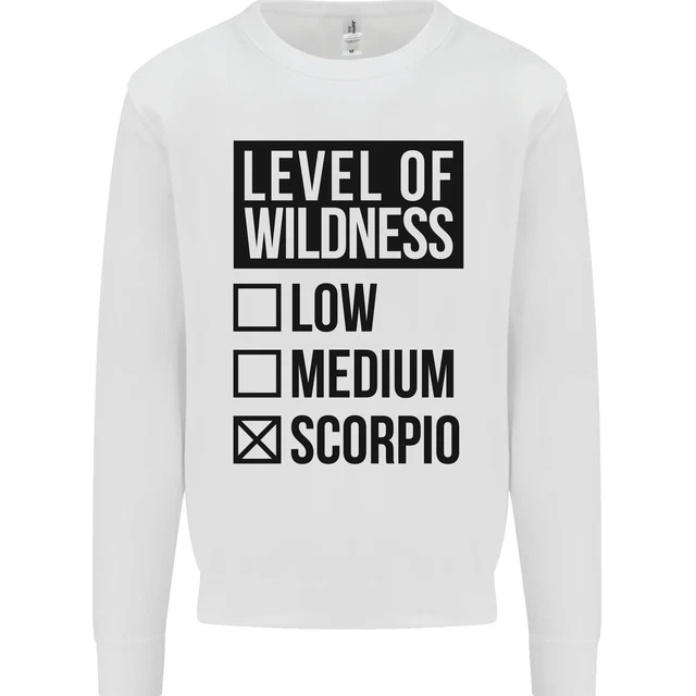 Levels of Wildness Scorpio Kids Sweatshirt Jumper