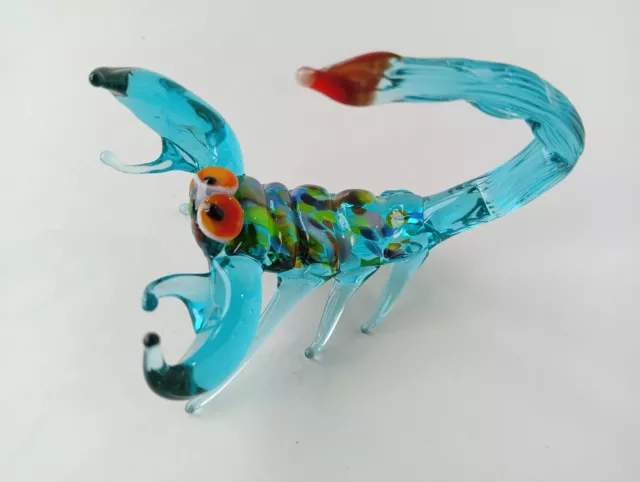 GLASS Animals. Murano glass art scorpion. Lot - 1 pc.A souvenir. Toy 3