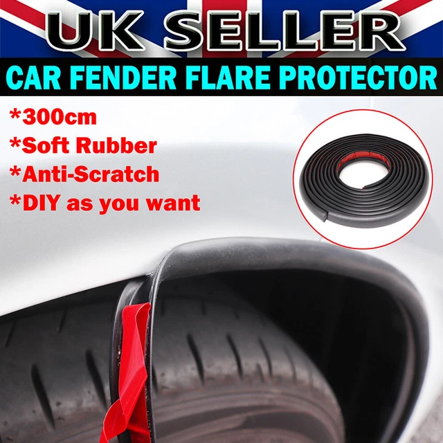 EXTENSION WHEEL ARCHES Door Seal StripTrim 300cm Fender Flares Wide