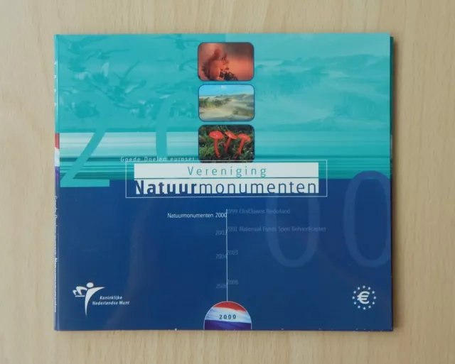 Niederlande Offizieller KMS 2000 "Naturschutz" Stempelglanz TOP!