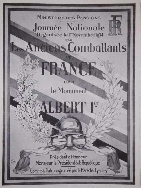 T1 A 39 Affiche fête nationale du 14 Juillet 1934  occasion