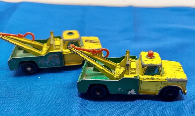 Lot of 2 MATCHBOX SUPERFAST No13 DODGE WRECK TRUCK ENGLAND FROM 1965-69 LESNEY Lot of 2 MATCHBOX SUPERFAST No13 DODGE WRECK TRUCK ENGLAND FROM 1965-69 LESNEY