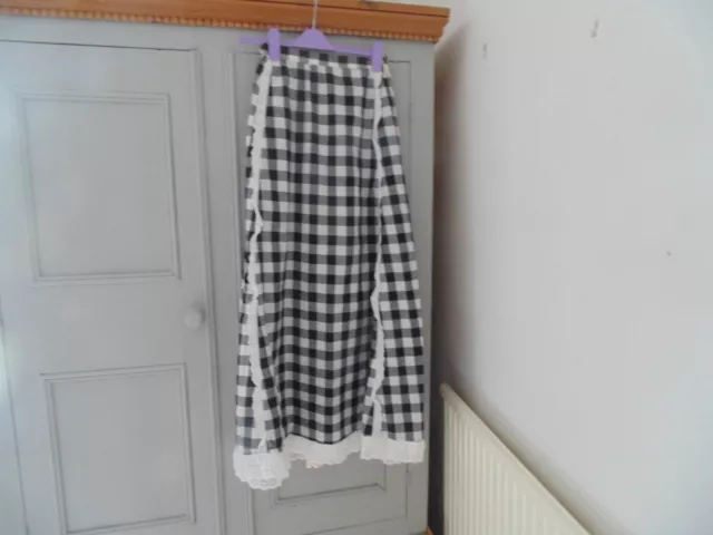 Vintage St Tropez Gingham Maxi Skirt.