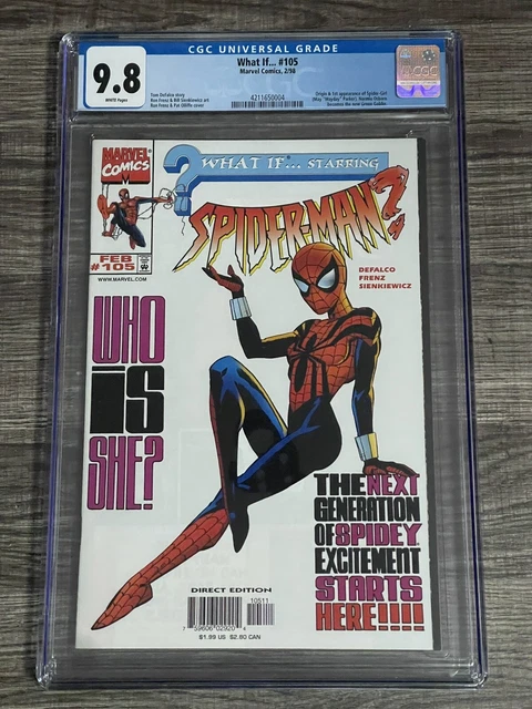 What If #105 CGC 9.8 Key Origin & 1st Appearance of Spider-Girl Marvel 1998