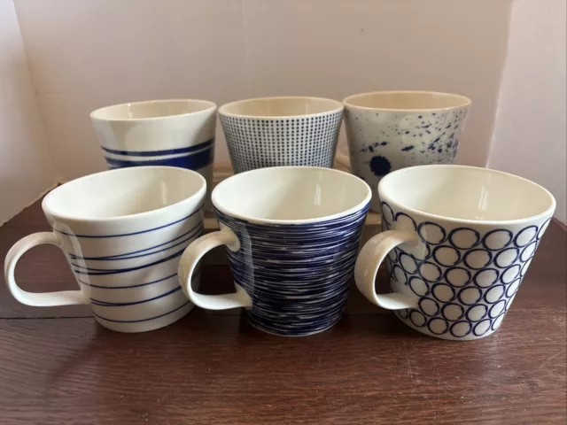 Set (6) Royal Doulton Pacific Mugs / Cups