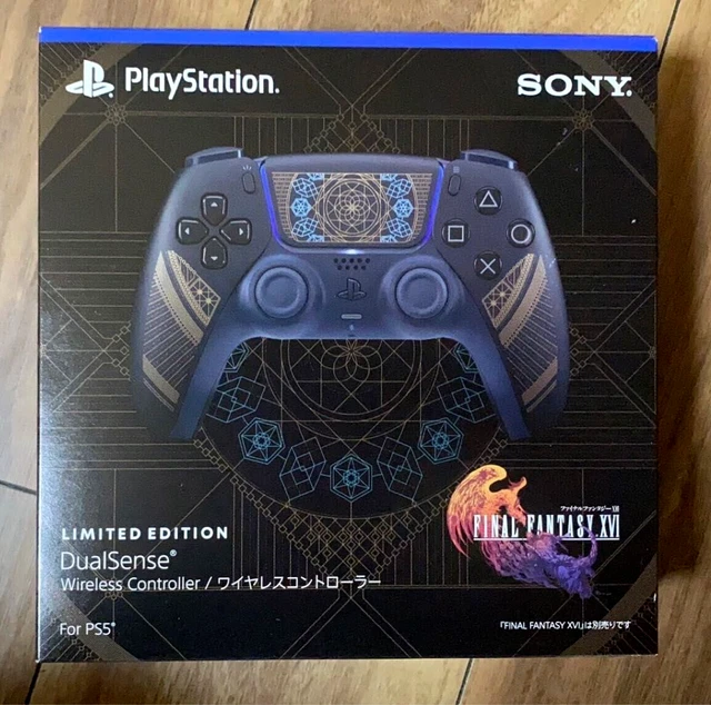 Manette PS5 DualSense Édition Limitée Final Fantasy XVI - Sans Fil, Noir, Comme Neuf