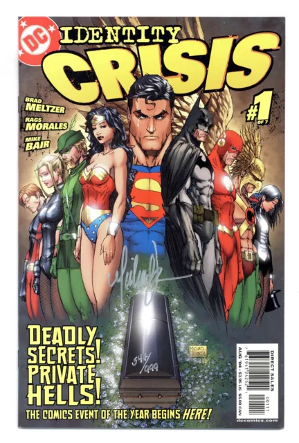 Identity Crisis #1 Turner DF Signed Variant VF+ 8.5 2004