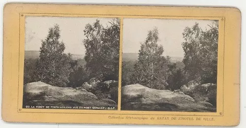 France Fontainebleau Mont Chauvet Old Stereo Photo SIP 1900 3