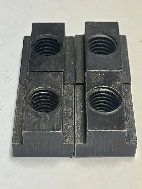 4 Pc 1/2-13x9/16 T-Nut Table Slot Tapped Through Black Oxide Finish  (JN163)