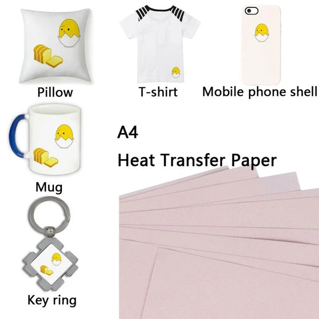 Hitzepresse Hitzegepresste Papiere Transfer Schlüsselanhänger A4 T-Shirt Tragbar