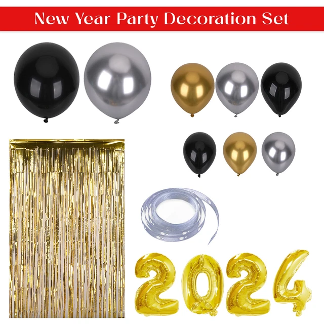 MERRY CHRISTMAS BALLOONS New Year 2024 Theme ARCH FOIL Eve PARTY DECOR