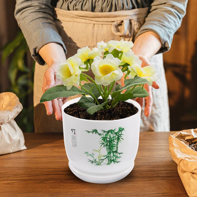 1 Set Blumentopfentwässerungsloch Pflanzentopf mit Tablettharz Pflanzer
