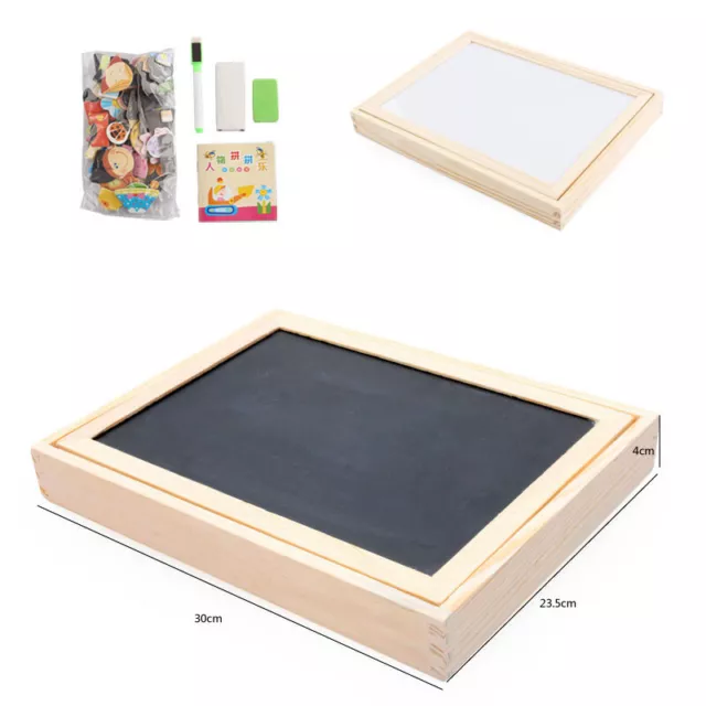 Multifunctional Magnetic Kids Puzzle Drawing Board Educational Toys Learning Woo 2