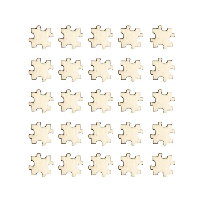 200 Pz Abbellimenti Legno Bambini Puzzle Dischi Etichetta Casa