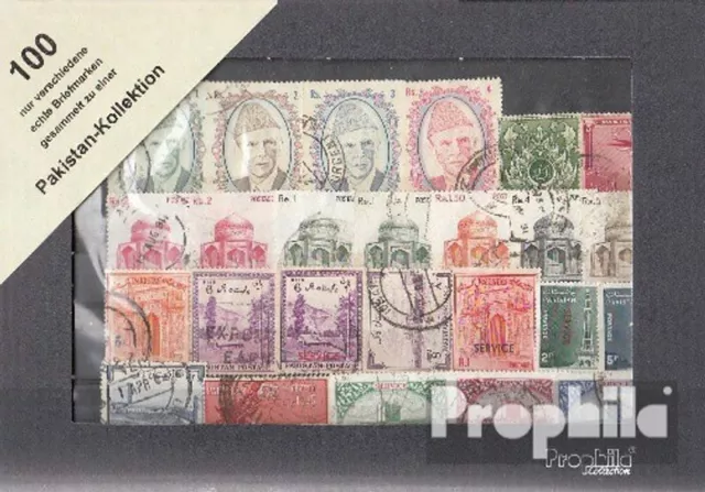 Pakistán 100 diferentes sellos