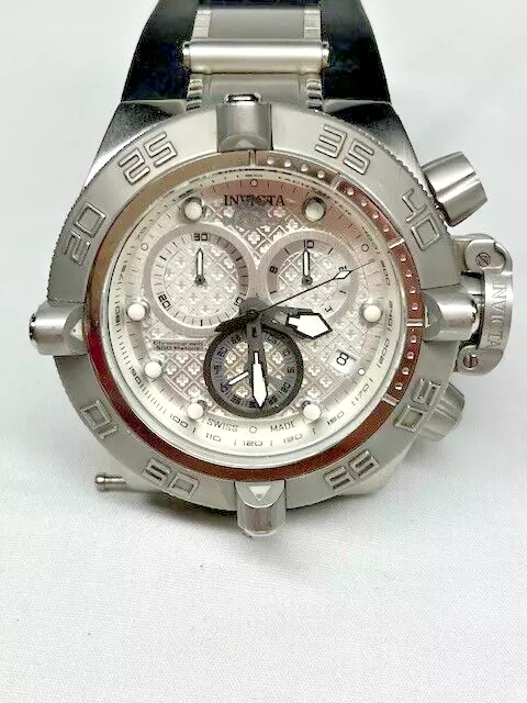 Invicta Men's 16143 Subaqua Analog Display Swiss Quartz Black Watch *BROKEN BAND