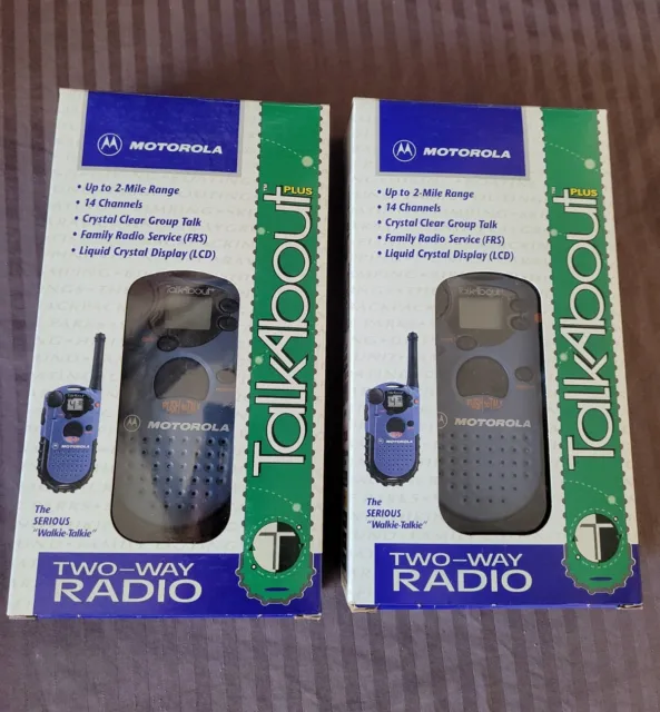 NEW Motorola Talkabout Walkie Talkie 2 Way Radio Cobalt Blue P14SDA03P2AA LOT