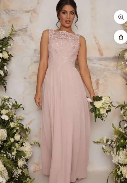 BNWT CHI CHI Evelyn Dress Mink Pink Size 12 10.00 PicClick UK