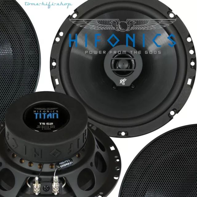 HIFONICS 180 Watt 16,5cm 2-Wege-Koax Lautsprecher Titan TS62 165mm Boxen Set