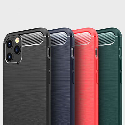 Coque Antichoc Fibre Carbone iPhone 12 Mini 13 Pro Max 7/8/Plus/XS/XR/11 SE 2020