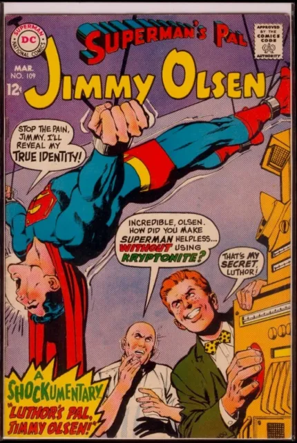 DC Comics Superman's Pal JIMMY OLSEN #109 FN/VFN 7.0