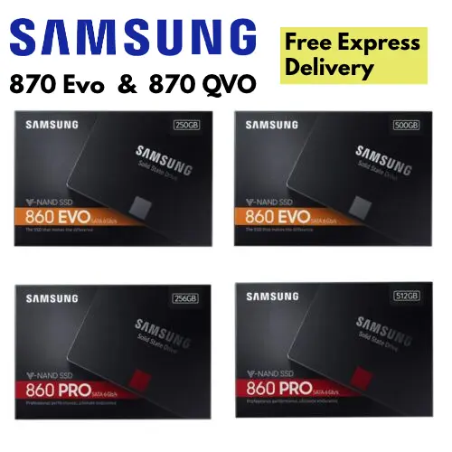 SamSung SSD 870 Evo 870 QVO 500GB 1TB 2TB 4TB Solid State Drive Laptop SATA 2.5"