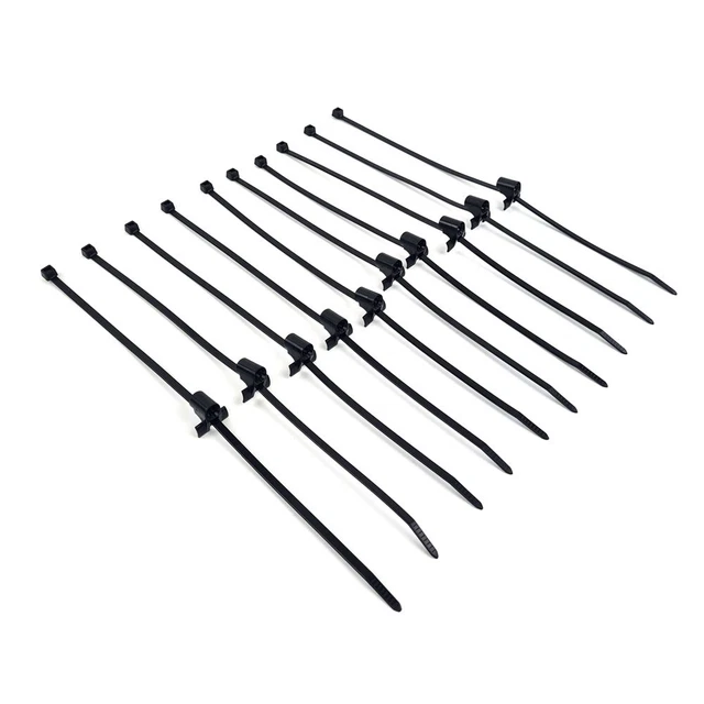 Pack De 10 Bridas Para Cables Con Soporte Para Lápiz De Soldadura - Original VW, Compatible Con Audi, Seat, Skoda Y Más Modelos