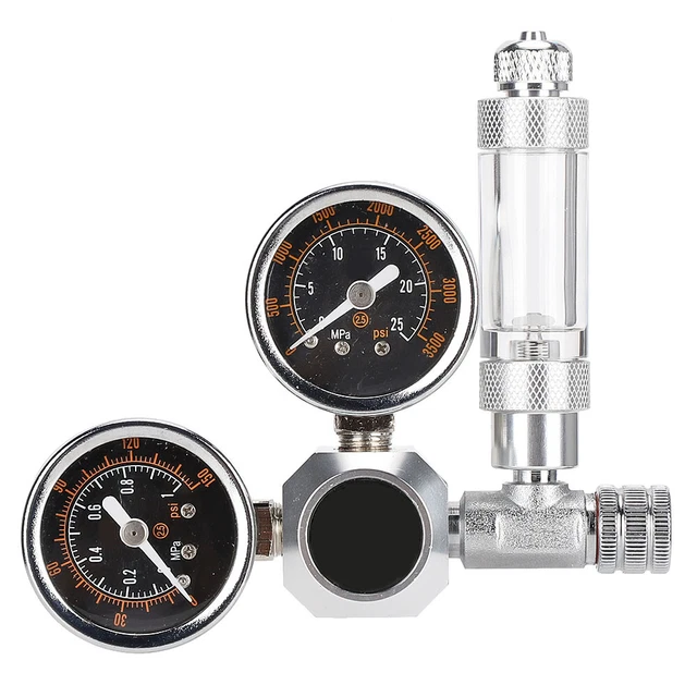 Regolatore Di CO2 Display A Doppio Calibro Per Acquario Con Contatore Di Bol DB3