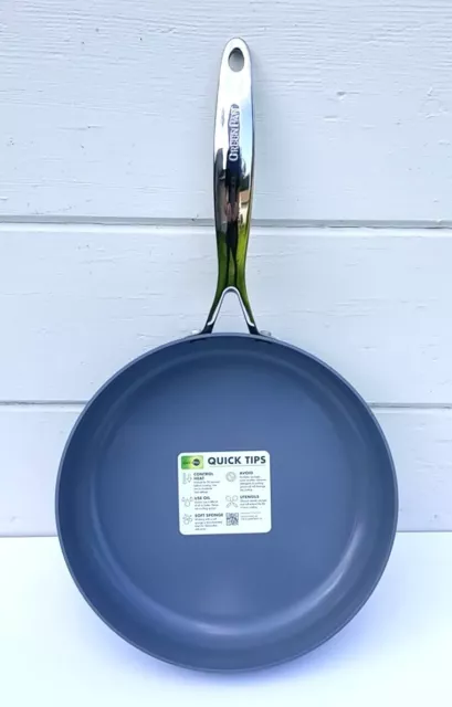 NEW GreenPan Valencia Pro Hard Anodized Ceramic Non-Stick 3 Qt. Saute Pan w/Lid