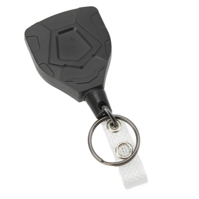 2PCS Rope Key Buckle High Elasticity Stainless Steel Retractable Pull