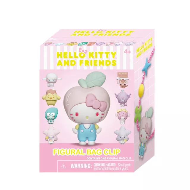 Hello Kitty and Friends Bubble Tea 3D Bag Clip (Blind Box) Collectible Figure