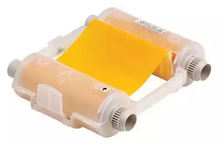 Brady 76751 Ribbon Cartridge, 4.11" W, 200 Ft. L, Yellow