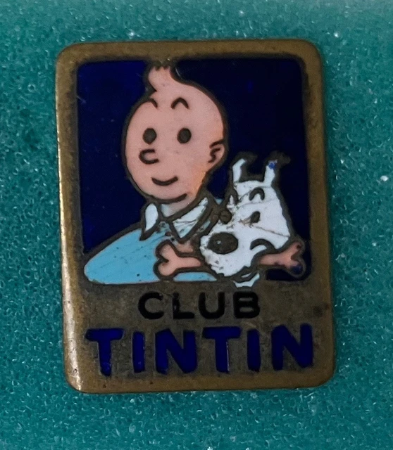 Broche épingle Tintin & Milou - Moulinsart 1950 - Version Rouge - Bois - Collection